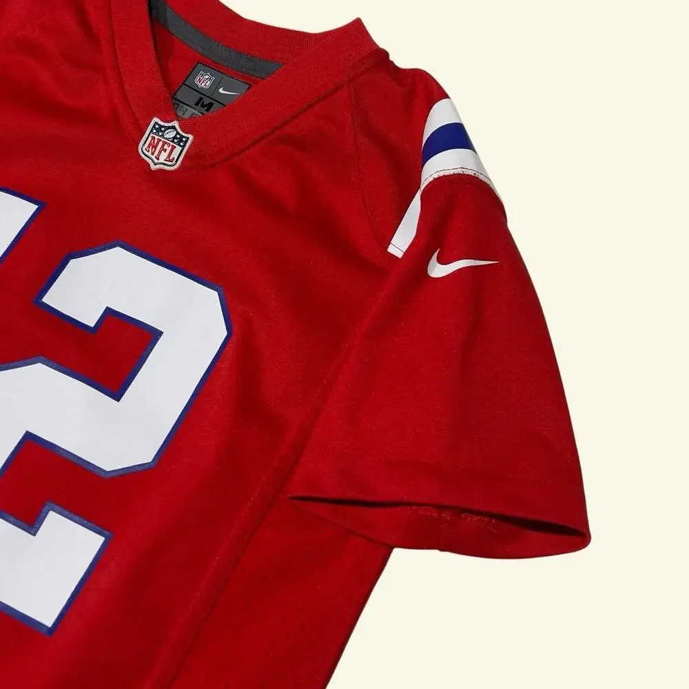 Nike Tom Brady New England Patriots Red Alternate Jersey 12 Kids Boys Youth M
